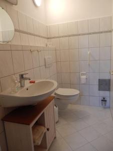 Koupelna v ubytování Ferienhaus-Mecki