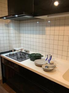 Una cocina o cocineta en Seven House