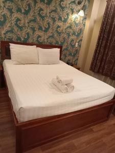 Postel nebo postele na pokoji v ubytování Con Meo Hostel