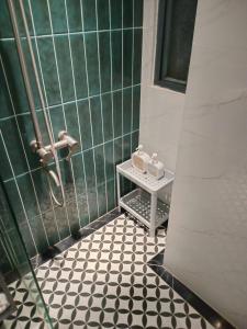 Koupelna v ubytování Con Meo Hostel
