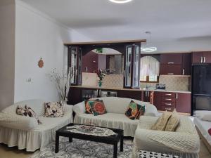 Kuchyň nebo kuchyňský kout v ubytování Apartment Besnik Brahimi Ksamil
