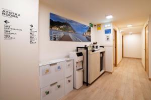 Kuchyň nebo kuchyňský kout v ubytování Atotxa Rooms