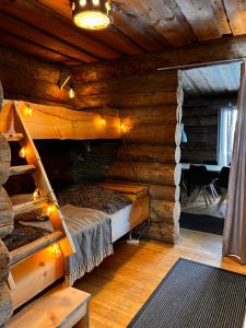Postel nebo postele na pokoji v ubytování Rukan Villa Kelotar (Mountain view)