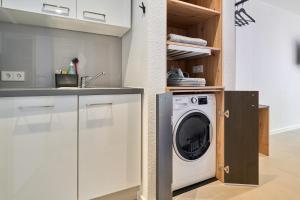 Kuchyň nebo kuchyňský kout v ubytování F33 by Freiburg Appartements