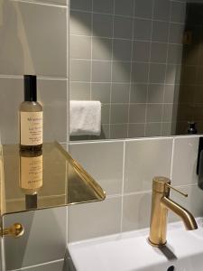 Koupelna v ubytování Hotel Petra