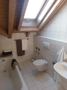 Ένα μπάνιο στο Apartment Wasserburg Bodensee