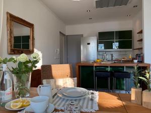 Kuchyň nebo kuchyňský kout v ubytování Pavi apartments Vila Amalia