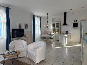 TV a/nebo společenská místnost v ubytování Pavi apartments Vila Amalia