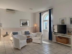 TV a/nebo společenská místnost v ubytování Pavi apartments Vila Amalia