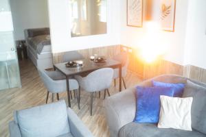 Posezení v ubytování Modernes Apartment in Neuwied