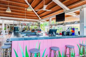 Restoran või mõni muu söögikoht majutusasutuses Livingstone Jan Thiel Resort