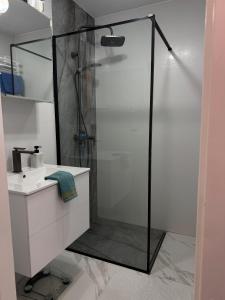 Kúpeľňa v ubytovaní Apartament -Jak w domu- Czeladź 60m2 Centrum Katowic 10km