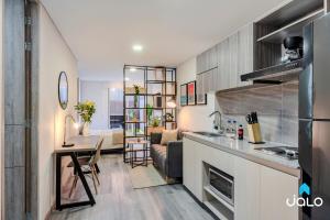 Kuchyň nebo kuchyňský kout v ubytování ONCE 94 By Jalo