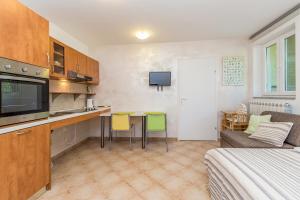 Kuchyň nebo kuchyňský kout v ubytování Holiday house TRSJA