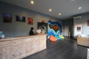 Lobby o reception area sa Benthos Bali Dive Resort