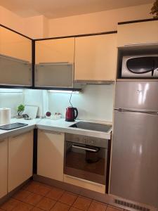 Kuchyň nebo kuchyňský kout v ubytování Premium 1 One bedroom apartment Maksim Gorki street 8