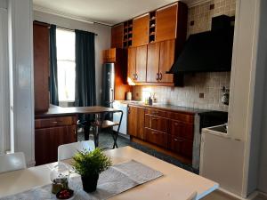 Eldhús eða eldhúskrókur á Hotell Temperance