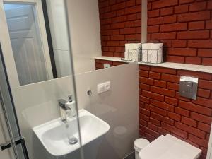 Kúpeľňa v ubytovaní Sienkiewicza Loft1
