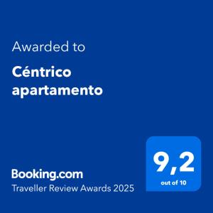 a screenshot of a cell phone with the text awarded to centricarmaarmaenna at Céntrico apartamento in La Paz