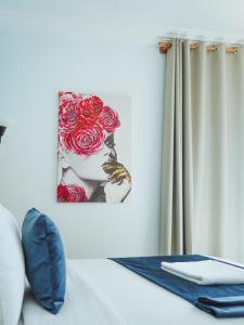 Postel nebo postele na pokoji v ubytování Fyndy Hotel Dakhla