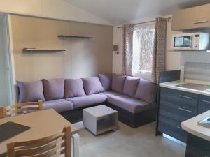 Kuchyňa alebo kuchynka v ubytovaní Mobilhome 4 pers La palmyre + 5 fotografií