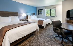 Postel nebo postele na pokoji v ubytování My Place Hotel-Vancouver, WA