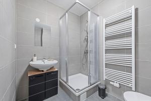 Koupelna v ubytování K22 Smart Rooms