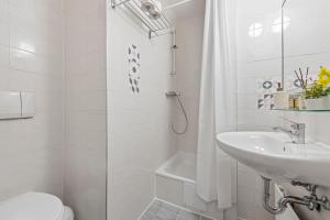 Koupelna v ubytování K22 Smart Rooms