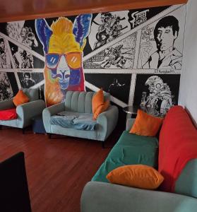 Area soggiorno di Terra House Hostel