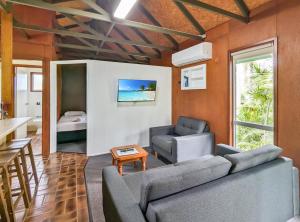 Istumisnurk majutusasutuses Gumnut Glen Cabins