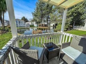 A garden outside Lovely Caravan With Large Decking At Southview Holiday Park Ref 33108S