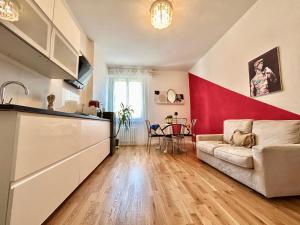 Kuchyň nebo kuchyňský kout v ubytování Solely elegante Trilocale vicino Firenze