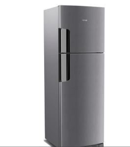 a stainless steel refrigerator on a white background at RIVIERA-CASA FAMILIAR PERTO DA PRAIA-3 QUARTOS-3 BANHEIROS-ATÉ 10 PESSOAS-Módulo 4 in Bertioga