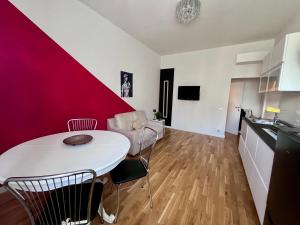 Kuchyň nebo kuchyňský kout v ubytování Solely elegante Trilocale vicino Firenze