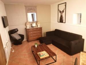 Χώρος καθιστικού στο La Roselière