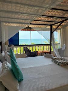 Postel nebo postele na pokoji v ubytování Dmellos Sea View Home