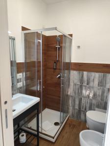 Koupelna v ubytování Hotel OC2