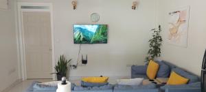 Posezení v ubytování Pristine Stay Dominica