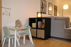 Posezení v ubytování Ruhiges Apartment, Parkmöglichkeit, 3-Zimmer