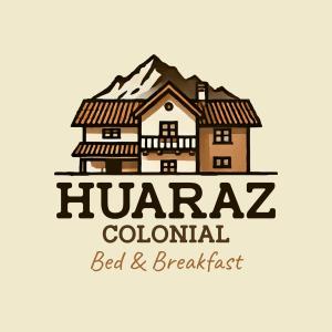 a logotype of a huaraz colonial bed and breakfast with a house at Huaraz Colonial in Huaraz