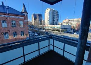 a view from the balcony of a building at Style in Center by AinaBnB in Vaasa