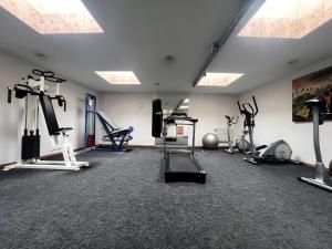 Fitness centrum a/nebo fitness zařízení v ubytování Studio for 2 people with parking