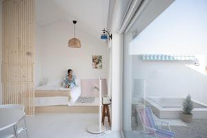 Letto o letti in una camera di Byeolsai