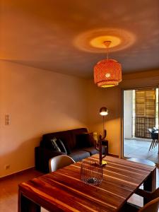 Χώρος καθιστικού στο Appartement AMBRE T2 a 100 Métres de la Mer