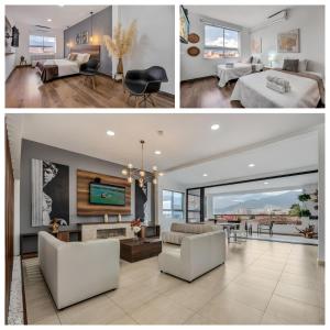 Χώρος καθιστικού στο Luxury Penthouse Con Aire acondicionado