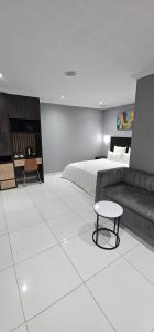 Kuchyň nebo kuchyňský kout v ubytování Grand Diamond Lodge