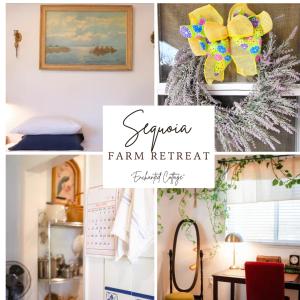 a collage of pictures of a farm retreat at 1 BR Orchard Cottage - Gateway to Two National Parks! in Visalia