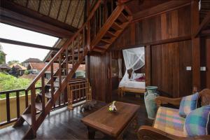Balkón nebo terasa v ubytování Ubudku Villas