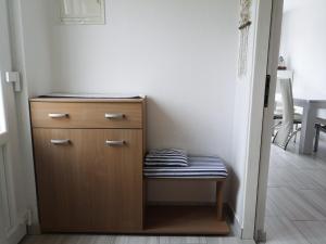 Postel nebo postele na pokoji v ubytování Apartman Milutin