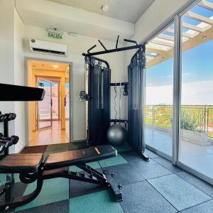 Fitness centrum a/nebo fitness zařízení v ubytování Edificio Life Sta Teresa